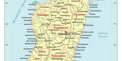 Detaljne mapu Madagaskar