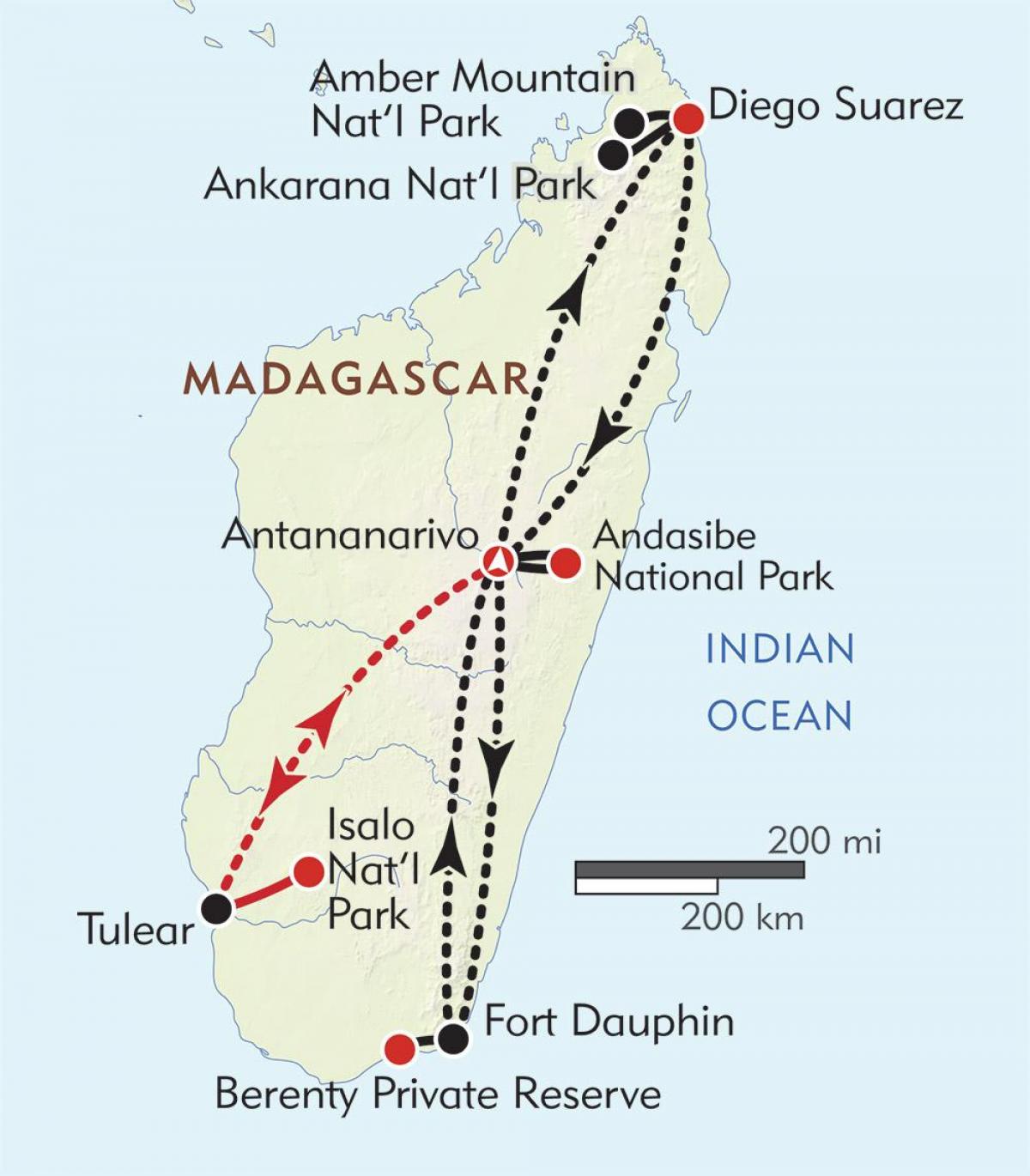 antananarivo Madagaskar mapu