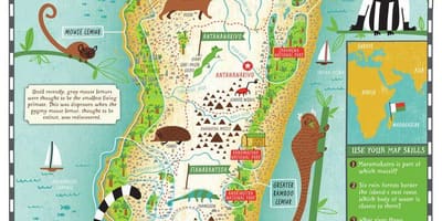 Mapa Madagaskar karta za djecu