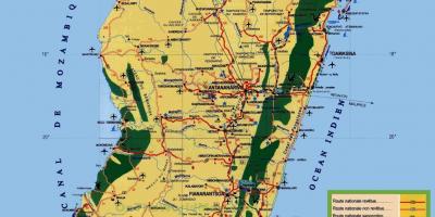 Madagaskar turističke atrakcije mapu