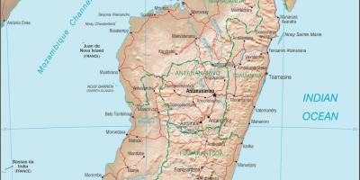 Madagaskar zemlji mapu